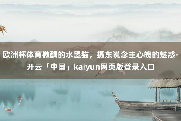 欧洲杯体育微醺的水墨猫，摄东说念主心魄的魅惑-开云「中国」kaiyun网页版登录入口