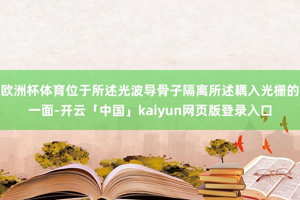 欧洲杯体育位于所述光波导骨子隔离所述耦入光栅的一面-开云「中国」kaiyun网页版登录入口